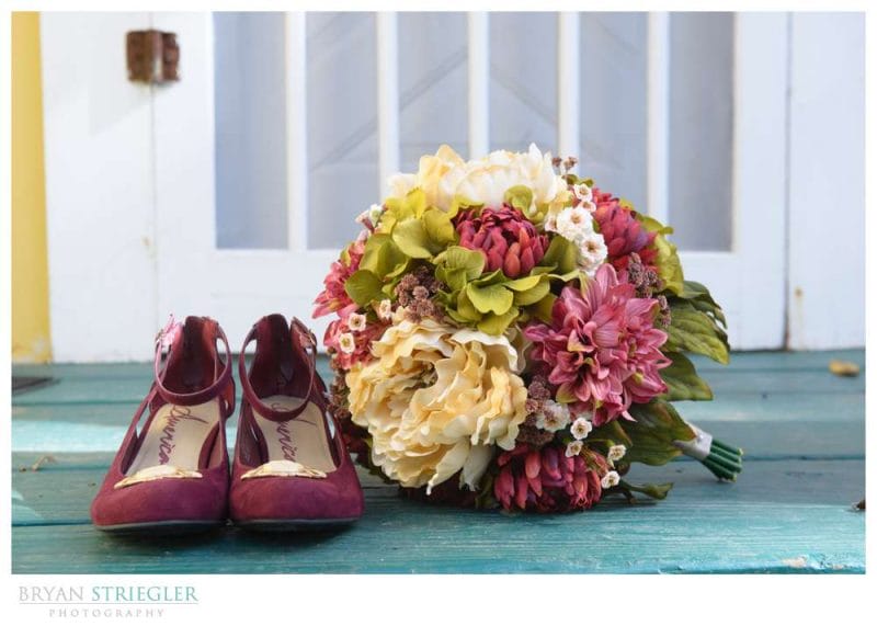 Eureka Springs Wedding Photographer flowers and shoes