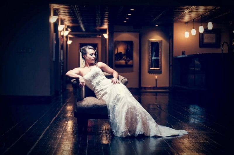 Bride in chair at the Grand at 117