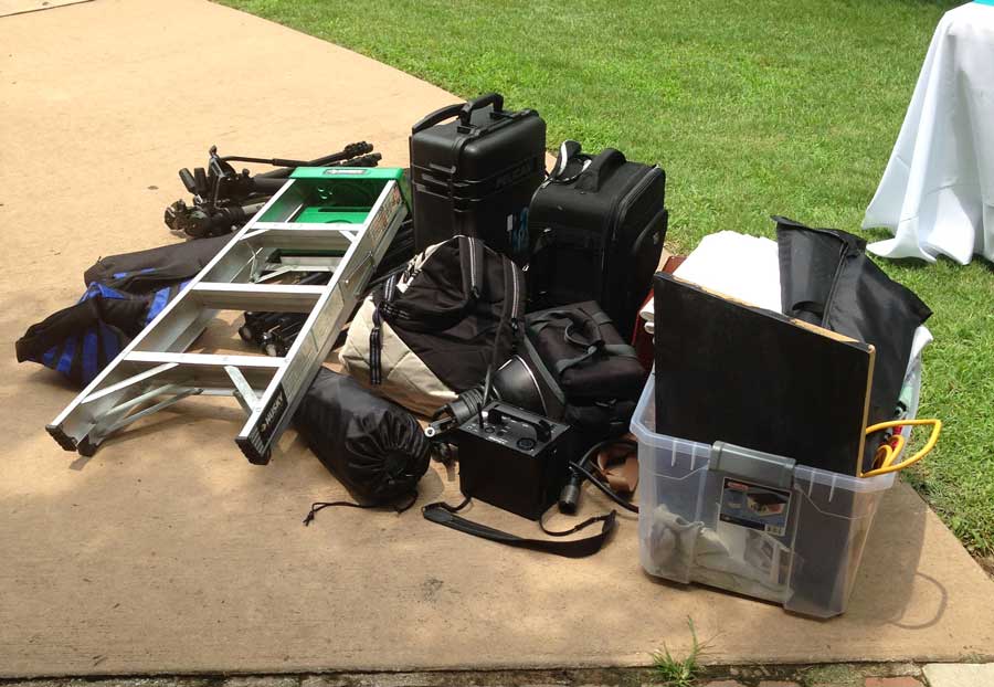 Lots of camera equipment