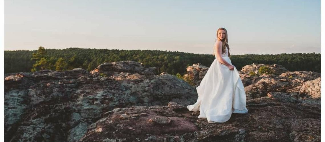 bridals in the top of a mountain